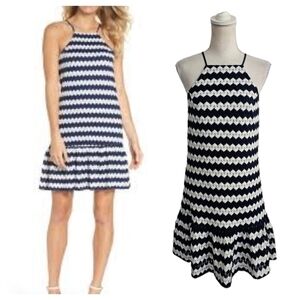 LAST CHANCE - Trina Trina Turk Crochet Lace Ruffle Dress